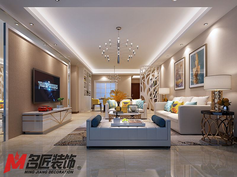 河源市萬隆麗景現(xiàn)代簡約風(fēng)格三居室裝修案例